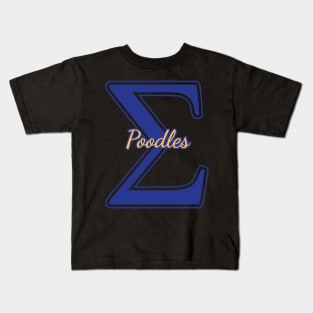 SGRHO 1922 Pretty Poodles - Motto Greater Service Sigma Gamma Kids T-Shirt